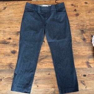 Banana Republic/ navy blue pin stripe pants/ Sloan fit size 10